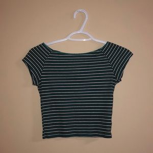 slightly off the shoulder top